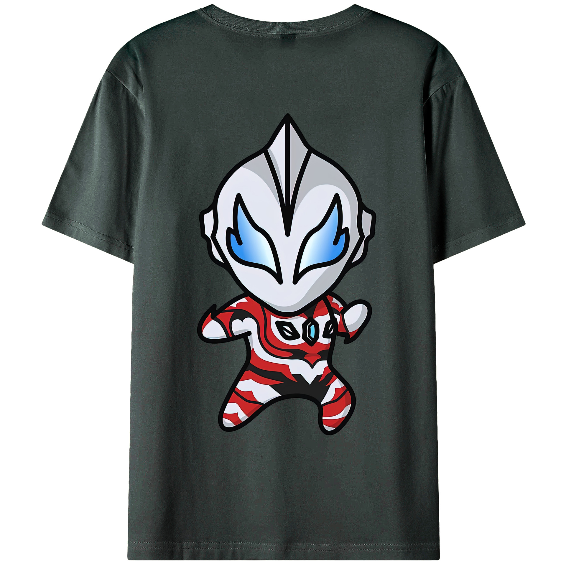 （画像用） ウルトラマン Ultraman 綿100％ メンズ半袖Tシャツ（バックプリント） 通気性